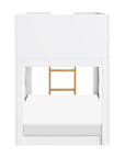 LIDO WAVE CONVERTIBLE BUNK BED - WHITE/HONEY