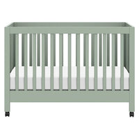 MAKI PORTABLE FOLDING CRIB WITH TODDLER BED CONVERSION KIT - LIGHT SAGE