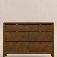 BONDI 6 DRAWER ASSEMBLED DRESSER - NATURAL WALNUT