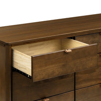 BONDI 6 DRAWER ASSEMBLED DRESSER - NATURAL WALNUT