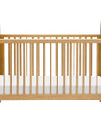BONDI 3-IN-1 CONVERTIBLE CRIB WITH TODDER CONVERSION KIT - HONEY WITH NATURAL CANE