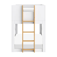 LIDO WAVE CONVERTIBLE BUNK BED - WHITE/HONEY