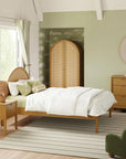 BONDI CANE FULL BED - HONEY WITH NATURAL CANE
