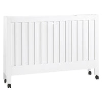 MAKI PORTABLE FOLDING CRIB WITH TODDLER BED CONVERSION KIT - WHITE