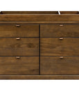 BONDI 6 DRAWER ASSEMBLED DRESSER - NATURAL WALNUT