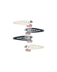4-PACK CHERRY DOT HAIRCLIPS