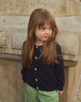 CATTIE KITTY BUTTON CARDIGAN
