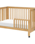MAKI PORTABLE FOLDING CRIB WITH TODDLER BED CONVERSION KIT - HONEY