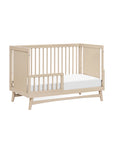 PEGGY 3 IN 1 CONVERTIBLE CRIB WITH TODDLER BED CONVERTIBLE KIT - TAUPE