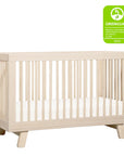 HUDSON 3-IN-1 CONVERTIBLE CRIB WITH TODDLER BED CONVERSION KIT - WASHED NATURAL
