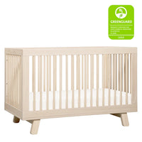 HUDSON 3-IN-1 CONVERTIBLE CRIB WITH TODDLER BED CONVERSION KIT - WASHED NATURAL