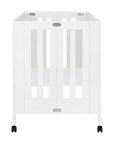 MAKI PORTABLE FOLDING CRIB WITH TODDLER BED CONVERSION KIT - WHITE