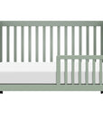 MAKI PORTABLE FOLDING CRIB WITH TODDLER BED CONVERSION KIT - LIGHT SAGE