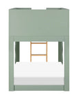 LIDO WAVE CONVERTIBLE BUNK BED - LIGHT SAGE/HONEY