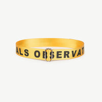 LIZARD LETTERS BELT - YELLOW