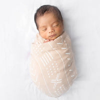 ALMOND MUDCLOTH SWADDLE
