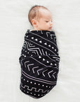 BLACK MUDCLOTH SWADDLE