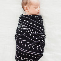 BLACK MUDCLOTH SWADDLE