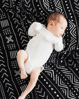 BLACK MUDCLOTH SWADDLE