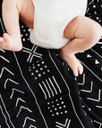 BLACK MUDCLOTH SWADDLE