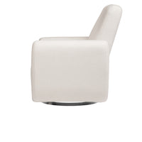 TUBA EXTRA WIDE SWIVEL GLIDER IN ECO-PERFORMANCE FABRIC - CREAM