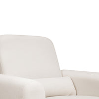 TUBA EXTRA WIDE SWIVEL GLIDER IN ECO-PERFORMANCE FABRIC - CREAM