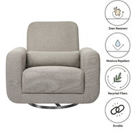 TUBA EXTRA WIDE SWIVEL GLIDER IN ECO-PERFORMANCE FABRIC