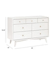 PALMA 7 DRAWER ASSEMBLED DOUBLE DRESSER