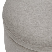 NAKA STORAGE OTTOMAN IN ECO-PERFORMANCE FABRIC - GREY ECO-WEAVE