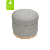 NAKA STORAGE OTTOMAN IN ECO PERFORMANCE FABRIC - GREY ECO-WEAVE