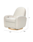 NAMI ELECTRONIC RECLINER AND SWIVEL GLIDER RECLINER WITH USB PORT - IVORY BOUCLE