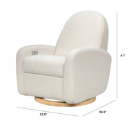 NAMI ELECTRONIC RECLINER AND SWIVEL GLIDER RECLINER WITH USB PORT - IVORY BOUCLE