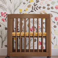 YUZU 8-IN-1 CONVERTIBLE CRIB WITH ALL AGES CONVERSION KITS - NATURAL WALNUT