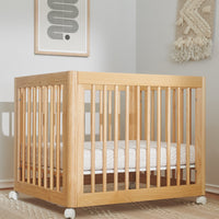 YUZU 8-IN-1 CONVERTIBLE CRIB WITH ALL AGES CONVERSION KITS - NATURAL