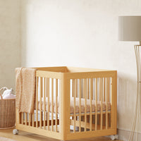 YUZU 8-IN-1 CONVERTIBLE CRIB WITH ALL AGES CONVERSION KITS - NATURAL