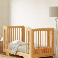 YUZU 8-IN-1 CONVERTIBLE CRIB WITH ALL AGES CONVERSION KITS - NATURAL