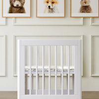 YUZU 8-IN-1 CONVERTIBLE CRIB WITH ALL AGES CONVERSION KITS - WHITE