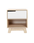 HUDSON NIGHTSTAND WITH USB PORT - WASHED NATURAL/WHITE