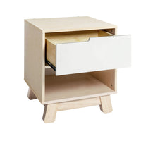 HUDSON NIGHTSTAND WITH USB PORT - WASHED NATURAL/WHITE