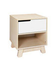 HUDSON NIGHTSTAND WITH USB PORT - WASHED NATURAL/WHITE