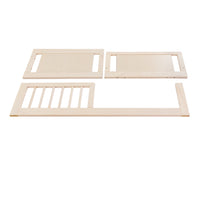 JUNIOR BED CONVERSION KIT FOR HUDSON AND SCOOT CRIB - WASHED NATURAL