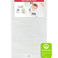 BABYLETTO PURE CORE MINI CRIB MATTRESS WITH HYBRID QUILTED WATERPROOF COVER