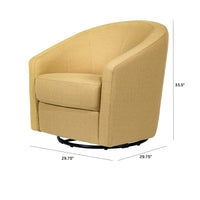 MADISON SWIVEL GLIDER IN ECO-PERFORMANCE FABRIC - DIJON TWILL