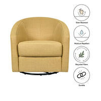 MADISON SWIVEL GLIDER IN ECO-PERFORMANCE FABRIC - DIJON TWILL