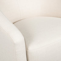 MADISON SWIVEL GLIDER IN ECO-PERFORMANCE FABRIC - NATURAL TWILL