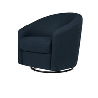 MADISON SWIVEL GLIDER IN ECO-PERFORMANCE FABRIC - NAVY TWILL