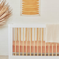 LOLLY 3-IN-1 CONVERTIBLE CRIB - WHITE/NATURAL
