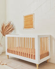 LOLLY 3-IN-1 CONVERTIBLE CRIB - WHITE/NATURAL