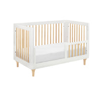 LOLLY 3-IN-1 CONVERTIBLE CRIB - WHITE/NATURAL