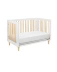 LOLLY 3-IN-1 CONVERTIBLE CRIB - WHITE/NATURAL